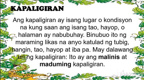 Kapaligiran Meaning .